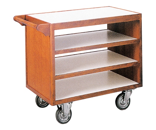 金沢車輌 木製サービスワゴン 900×450×H720mm SA-68E 1台（ご注文単位1台）【直送品】