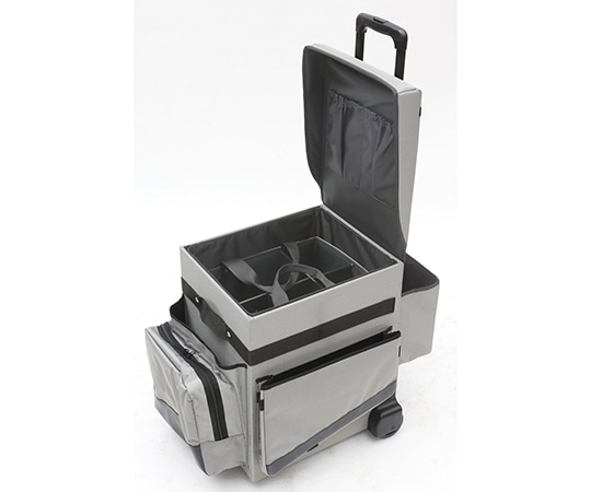 金沢車輌 インルーム清掃カート 670×430×H510(1040)mm QR-1 1台（ご注文単位1台）【直送品】