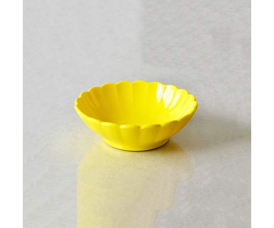 関東プラスチック工業 イエロー 菊型小鉢 M-1830Y 1個（ご注文単位1個）【直送品】