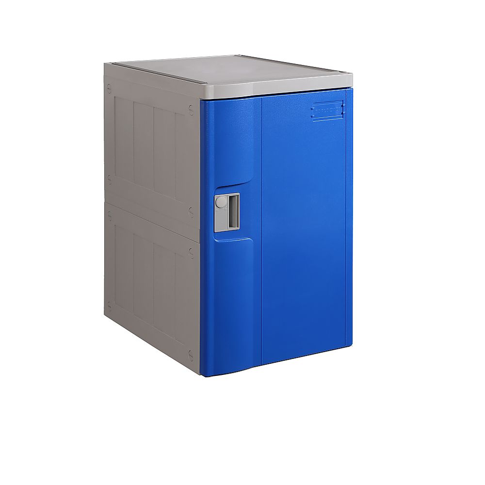 MTセキュリティジャパン T-382M樹脂製ロッカー(組立式) 青 MT-TPLA382M(BL) 1台(ご注文単位1台)【直送品】