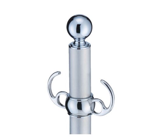 シロクマ フロアパーティションポールスタッキングクローム/ヘアーライン FPP0209 1個(ご注文単位1個)【直送品】