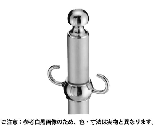 シロクマ フロアパーティションポールクローム/鏡面 FPP0110 1個(ご注文単位1個)【直送品】