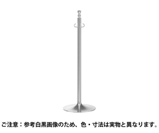 シロクマ フロアパーティションポールクローム/ヘアーライン FPP1051 1個(ご注文単位1個)【直送品】