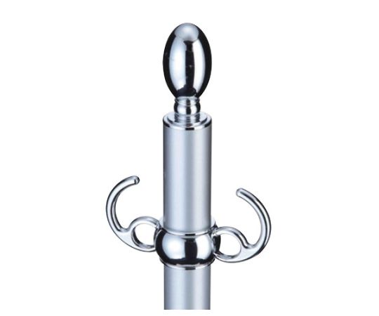 シロクマ フロアパーティションポールクローム/シルバー FPP0160 1個(ご注文単位1個)【直送品】