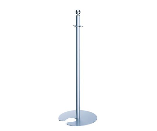 シロクマ フロアパーティションポールスタッキングクローム/シルバー FPP0264 1個(ご注文単位1個)【直送品】