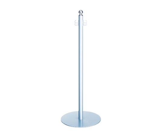 シロクマ フロアパーティションポールクローム/シルバー FPP0175 1個(ご注文単位1個)【直送品】