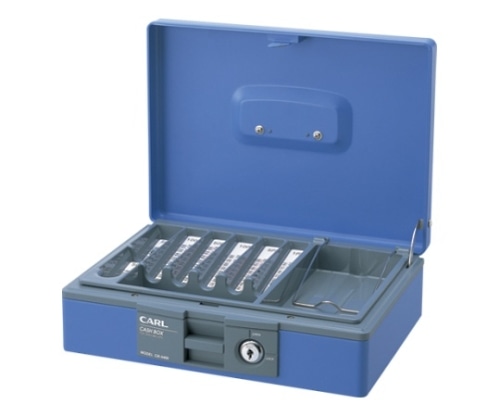 カール キャッシュボックス ブルー CB-8400-B 1個(ご注文単位1個)【直送品】