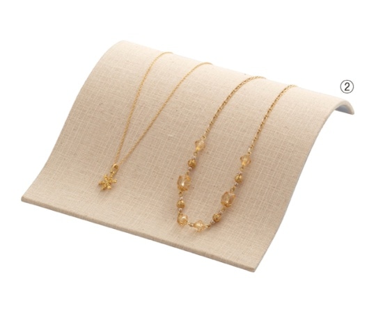 ストア・エキスプレス ネックレススタンド 中 アクリル製 布張り 61-152-11-2 1個（ご注文単位1個）【直送品】