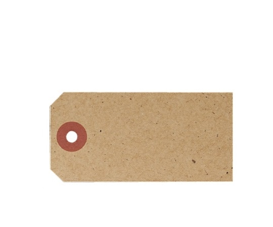 ストア・エキスプレス 荷札スタイルさげ札 大 クラフト ひも無し 50枚 61-754-88-4 1セット（ご注文単位1セット）【直送品】