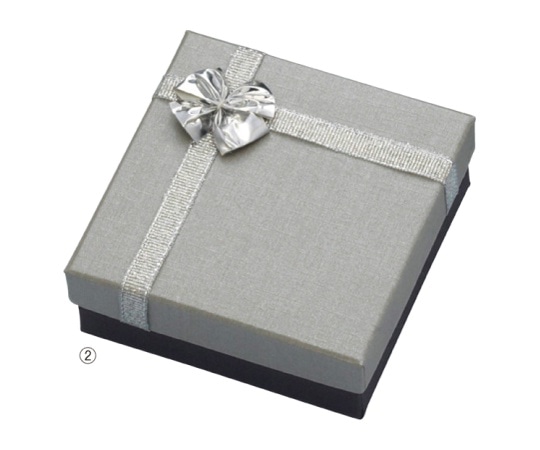 ストア・エキスプレス リボン付き アクセサリーボックス 8×8×3.5 (20個) 61-269-5-2 1セット（ご注文単位1セット）【直送品】