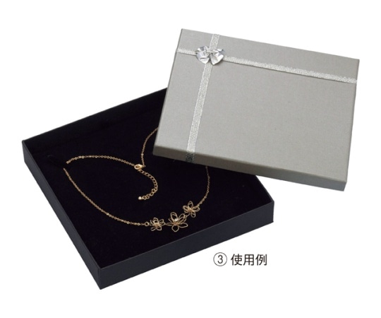 ストア・エキスプレス リボン付き アクセサリーボックス 17×17×3.5 (10個) 61-269-5-3 1セット（ご注文単位1セット）【直送品】