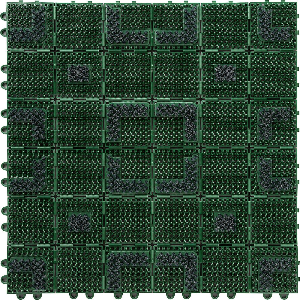 山崎産業(コンドル) エバック ニューブラシハードマット(本駒)グリーン F-208-HK-G 1枚(ご注文単位1枚)【直送品】