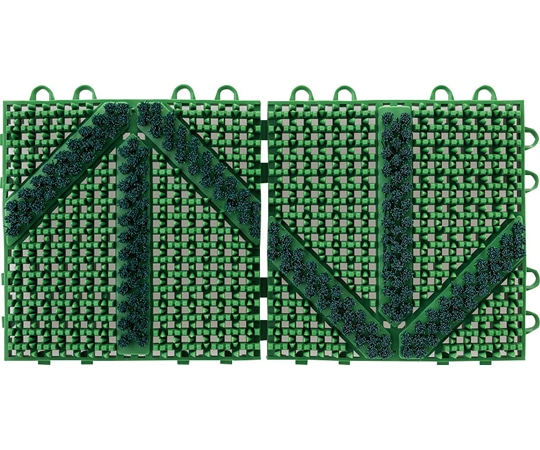 山崎産業(コンドル) エバック ブラシハードマット YA(本駒)グリーン F-127-HK-G 1枚(ご注文単位1枚)【直送品】