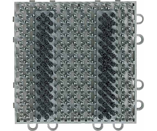 山崎産業(コンドル) エバック ブラシハードマット YL(本駒)グレー F-117-HK-GR 1枚(ご注文単位1枚)【直送品】