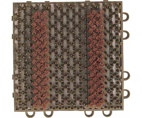 山崎産業(コンドル) エバック ブラシハードマット YL(本駒)ブラウン F-117-HK-BR 1枚(ご注文単位1枚)【直送品】