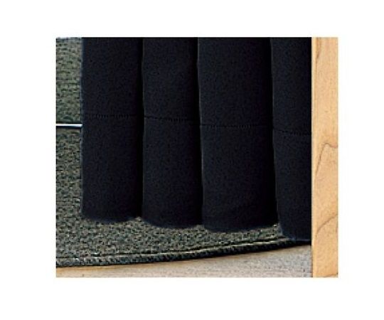 ストア・エキスプレス フィッティングルーム用カーテン レール用 H170cm ブラック 61-139-4-2 1枚（ご注文単位1枚）【直送品】