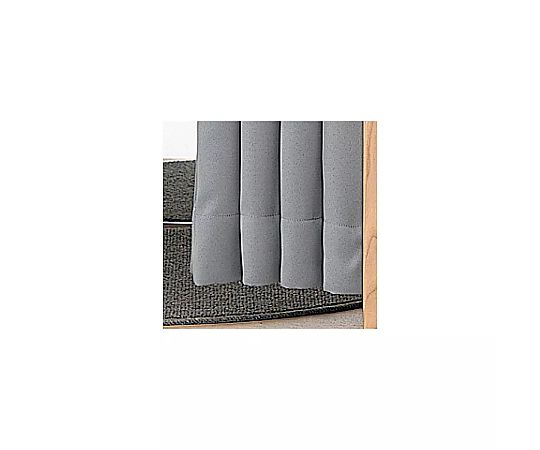 ストア・エキスプレス フィッティングルーム用カーテン レール用 H190cm グレー 61-139-4-5 1枚（ご注文単位1枚）【直送品】