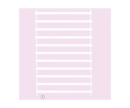 ストア・エキスプレス アクセサリーパネルラック ホワイト W90cm 61-545-13-3 1枚（ご注文単位1枚）【直送品】