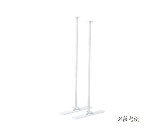 ストア・エキスプレス アクセサリーパネルラック用スタンドベース 両面用 左右 アンティークゴールド 61-654-87-3 1セット（ご注文単位1セット）【直送品】