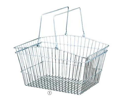 ストア・エキスプレス スチール製 買物カゴ 1セット(5個入) 61-380-9-1 1セット（ご注文単位1セット）【直送品】