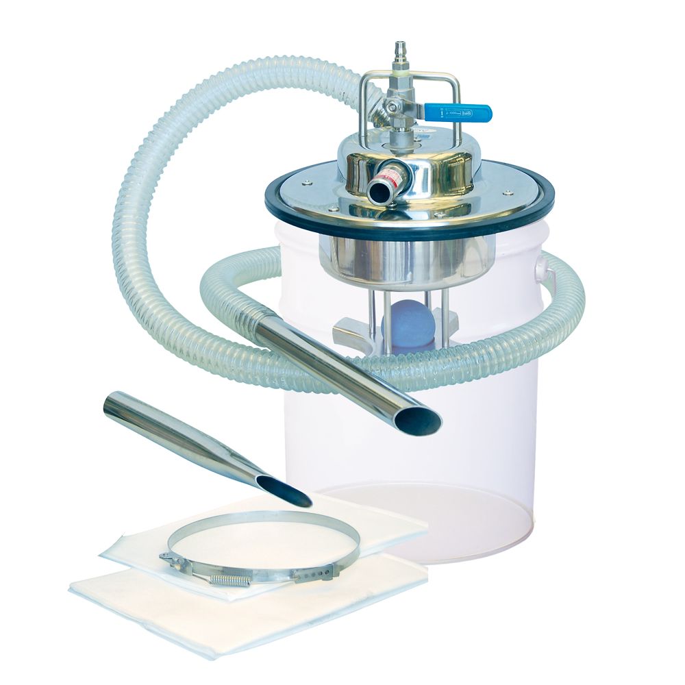 アクアシステム 乾湿両用エアバキュームクリーナー(SUS製､ストッパー付) AVC-550SUS 1個(ご注文単位1個)【直送品】