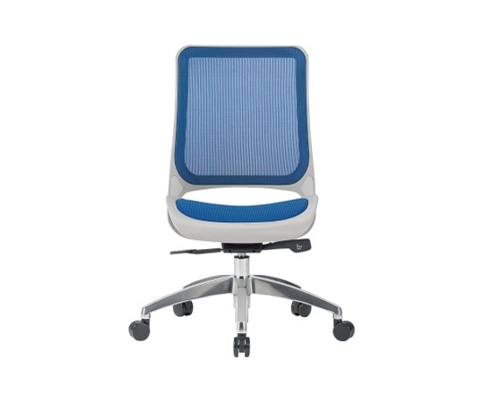 アイコ チェア ミドルバック肘なしタイプ フレーム:グレー 座・背:ブルー MS-1645GR(M12)BU 1個(ご注文単位1個)【直送品】