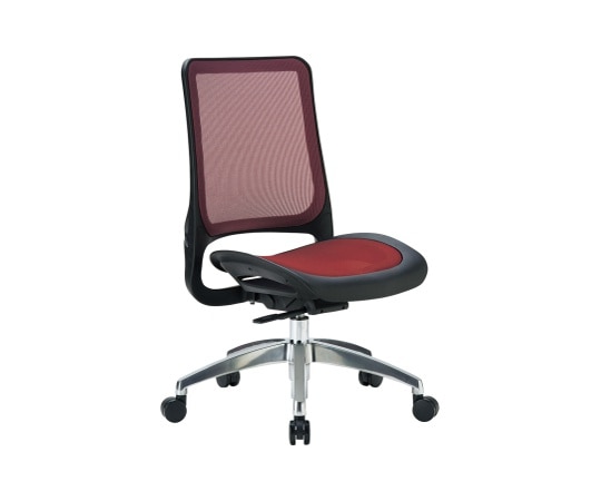 アイコ チェア ミドルバック肘なしタイプ フレーム:ブラック 座・背:ワインレッド MS-1645BK(M12)WIN 1個(ご注文単位1個)【直送品】