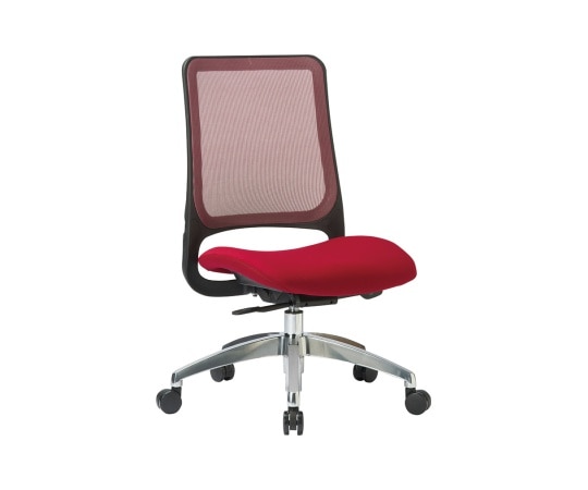 アイコ チェア ミドルバック肘なしタイプ(座面全面布張り) フレーム:ブラック 座・背:ワインレッド MS-1685BK(F12)WIN 1個(ご注文単位1個)【直送品】