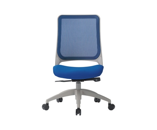アイコ チェア ミドルバック肘なしタイプ フレーム:グレー 座・背:ブルー MS-1605GR(F12)BU 1個(ご注文単位1個)【直送品】