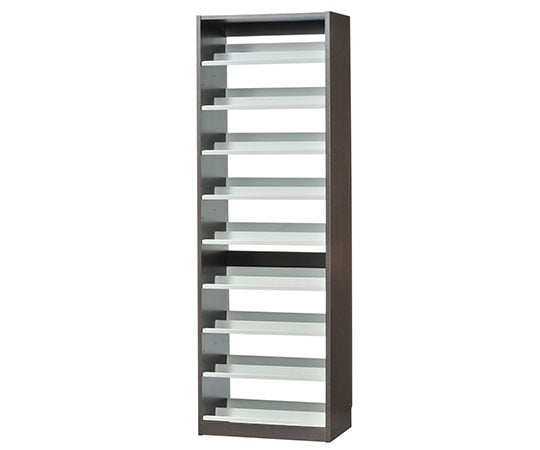 オークス タンデムCDストッカー 59×37×180cm ウォルナットダーク TCS590D 1個（ご注文単位1個）【直送品】