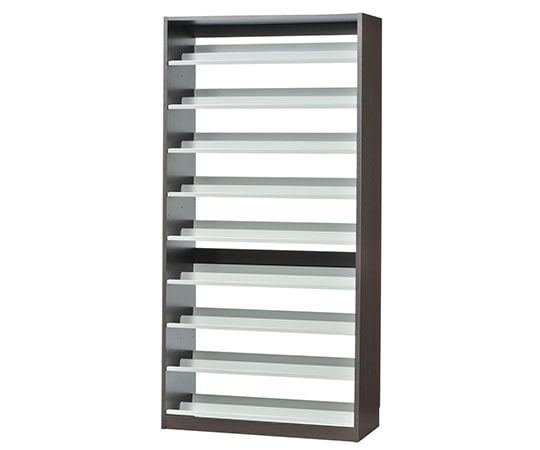 オークス タンデムCDストッカー 89×37×180cm ウォルナットダーク TCS890D 1個（ご注文単位1個）【直送品】