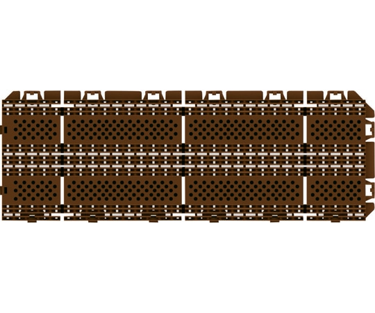山崎産業(コンドル) 樹脂システムマット ブラシライン450 DBR(ダークブラウン) F-225-6-DBR 1枚(ご注文単位1枚)【直送品】