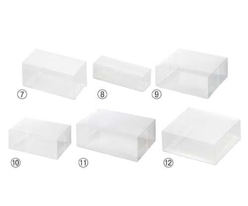 ストア・エキスプレス クリアボックス(ワンタッチ組立式) 12×10×5 1セット(10枚入) 61-549-82-14 1セット（ご注文単位1セット）【直送品】