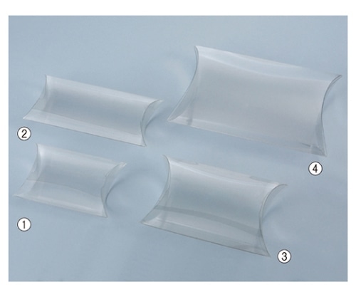 ストア・エキスプレス ピロー型ボックス クリア 13(9.5)×8×3.5 1セット(10枚入) 61-289-4-3 1セット（ご注文単位1セット）【直送品】