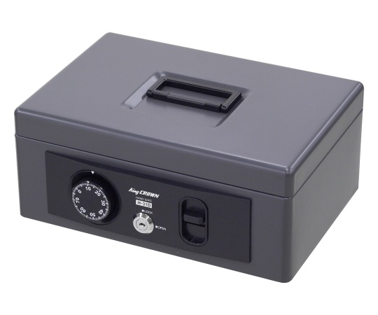 日本アイ・エス・ケイ 手提金庫 315×235×133mm ダークグレー H-31D 1式(ご注文単位1式)【直送品】