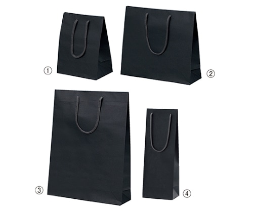 ストア・エキスプレス カラー手提げ紙袋 黒 13×9×36(ワイン用) 入数100枚 61-313-3-8 1セット（ご注文単位1セット）【直送品】