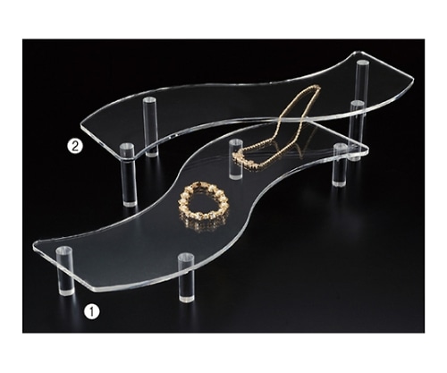 ストア・エキスプレス 波型ディスプレイ H7.5cm 61-155-10-2 1個（ご注文単位1個）【直送品】