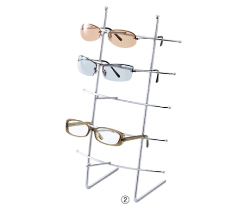 ストア・エキスプレス 卓上メガネ掛け 5段 61-162-3-2 1台（ご注文単位1台）【直送品】
