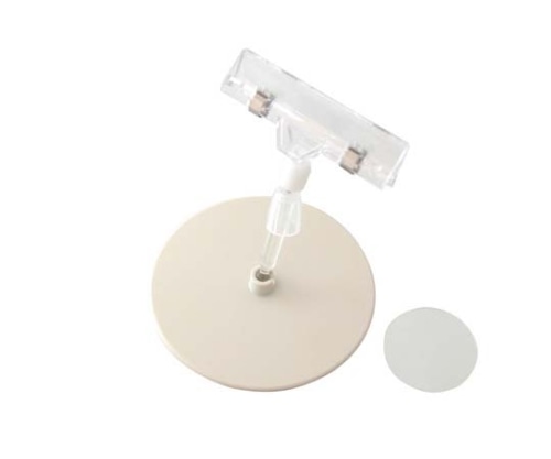 光 POPスタンド 高100mm×台座100φ(mm)開口部 8~10mm PS-500 1個（ご注文単位1個）【直送品】