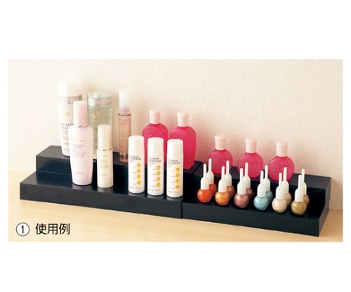 ストア・エキスプレス スライド式ディスプレイ 黒 2段 61-169-18-1 1個（ご注文単位1個）【直送品】