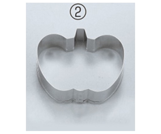 田中糧機製作所 18-8 クッキー抜型 ②カボチャA  1個(ご注文単位1個)【直送品】