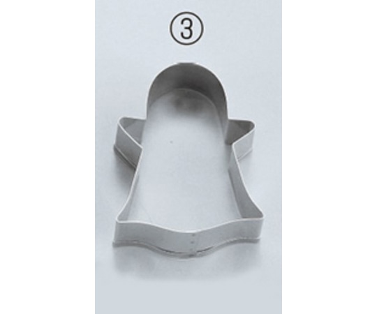 田中糧機製作所 18-8 クッキー抜型 ③オバケA  1個(ご注文単位1個)【直送品】