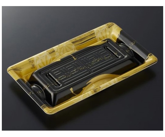 中央化学 刺身・鮮魚容器 輝咲20-12 つやふでBK 身 800枚 008631 1ケース(ご注文単位1ケース)【直送品】