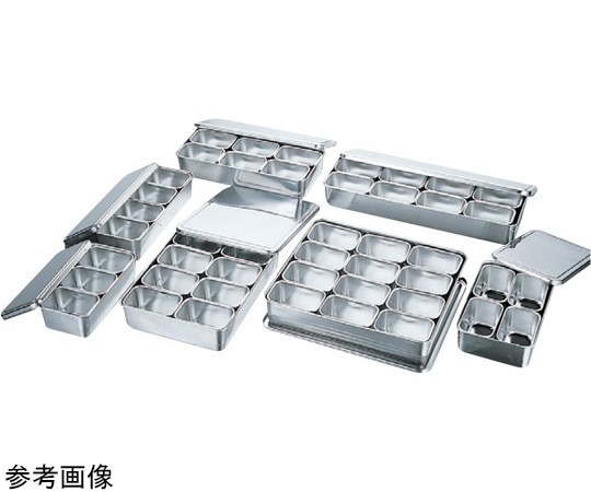 赤川器物製作所 AG 18-8 ミニ調味料入バット 6ヶ入  1個（ご注文単位1個）【直送品】