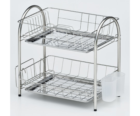 和平フレイズ プロンジュⅡ ステンレス2段水切りかごセット MG-0408 1セット（ご注文単位1セット）【直送品】