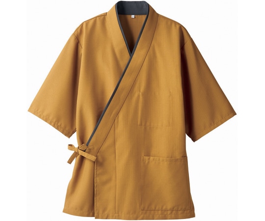 住商モンブラン はっぴ 兼用 7分袖 芥子/墨 3L 3-522 3L 1枚（ご注文単位1枚）【直送品】