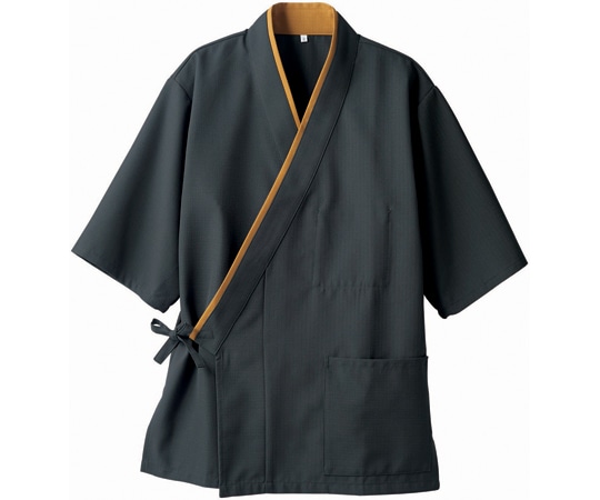 住商モンブラン はっぴ 兼用 7分袖 墨/芥子 M 3-521 M 1枚（ご注文単位1枚）【直送品】