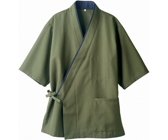 住商モンブラン はっぴ 兼用 7分袖 鶯/紺 S 3-524 S 1枚（ご注文単位1枚）【直送品】