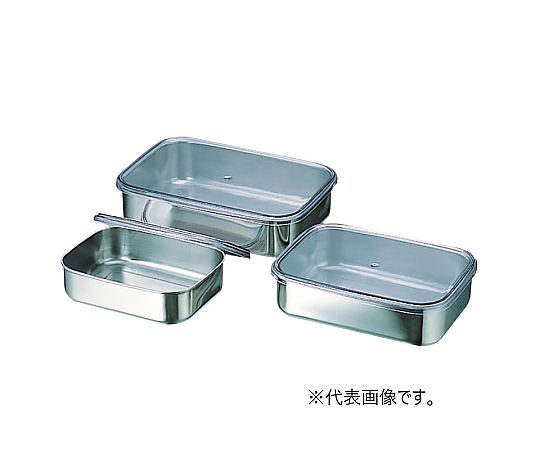 寿金属工業 18-8 キッチンバット ASアクリル蓋 大  1個（ご注文単位1個）【直送品】