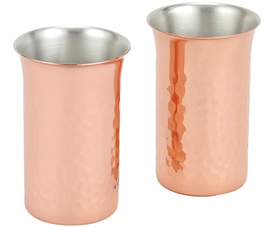 アサヒ 純銅鎚目一口ビール 2PCセット 1パック(2個入) CNE921 1パック（ご注文単位1パック）【直送品】